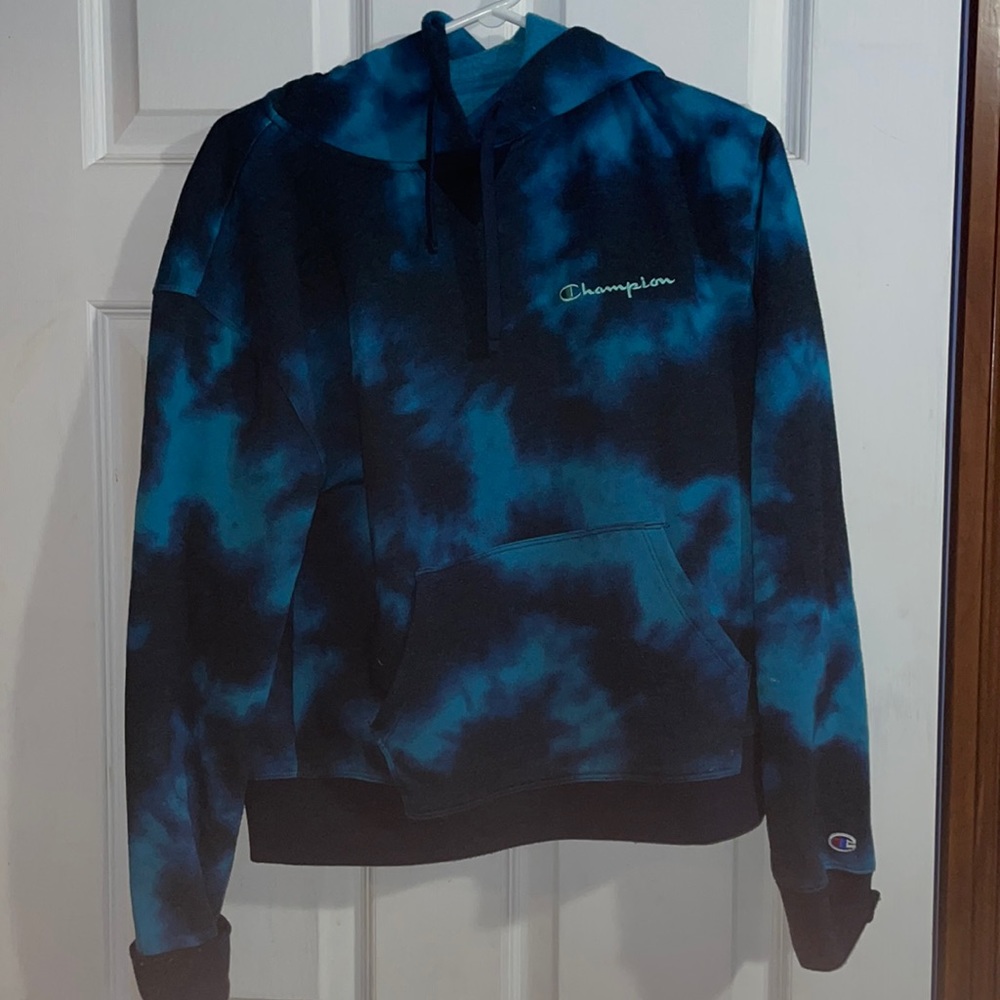 Tie dye champion hoodie
